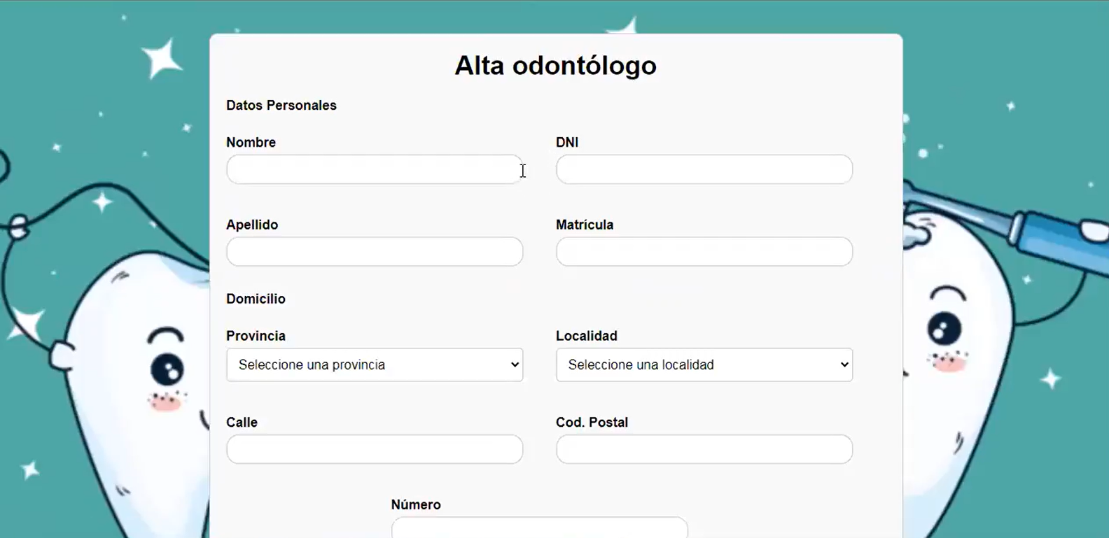 Captura de pantalla de la interfaz de entrega de bonos.
