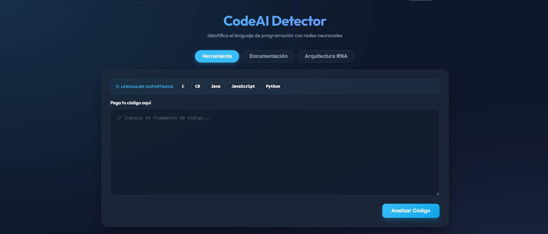 Clasificador de lenguajes de programación